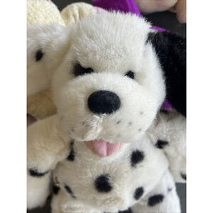 Build A Bear Dog Plush Stuffed Animal White Black Spot Dalmatian Puppy 15"